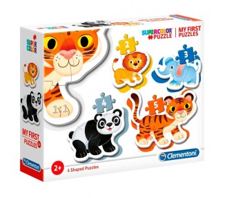 Puzzle My First Puzzle Wild Animals 3-6-9-12pzs