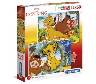 Puzzle El Rey Leon Disney 2x60pzs