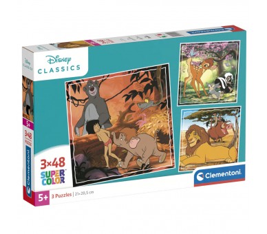 Puzzle Classics Disney 3x48pzs