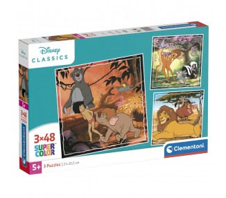 Puzzle Classics Disney 3x48pzs