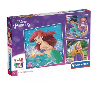 Puzzle Princesas Disney 3x48pzs