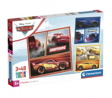 Puzzle Cars Disney 3x48pzs