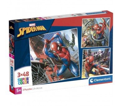 Puzzle Spiderman Marvel 3x48pzs
