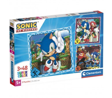 Puzzle Sonic the Hedgehog 3x48pzs