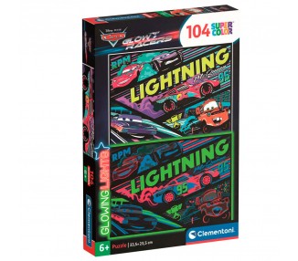 Puzzle glowing Cars Disney 104pzs