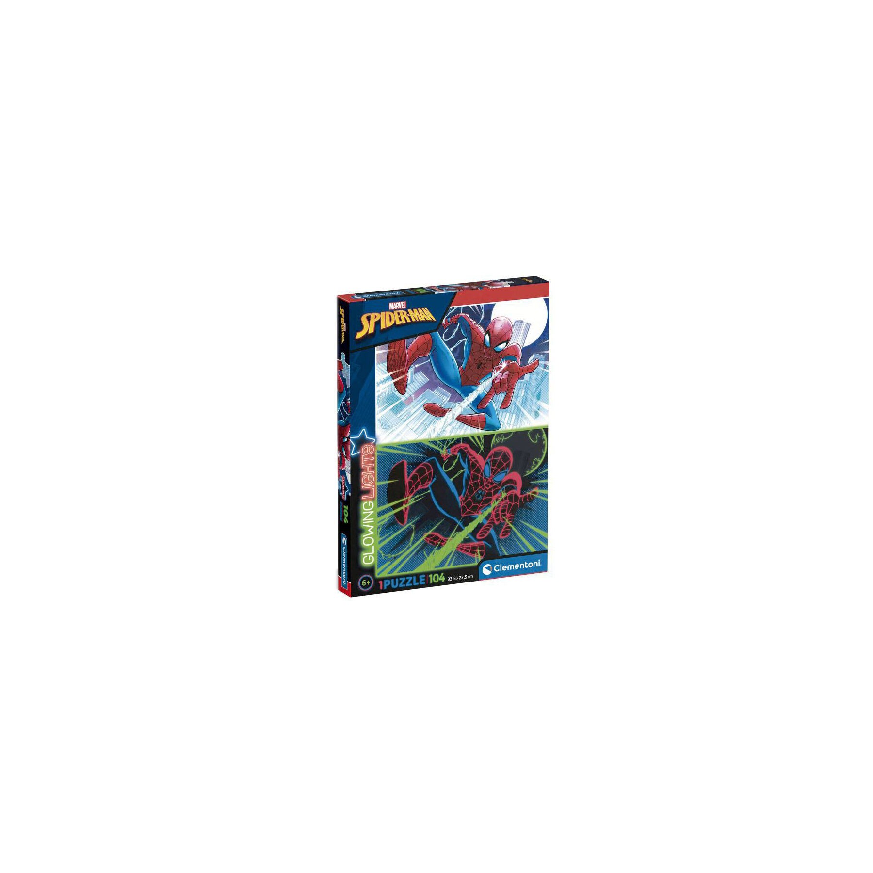 Puzzle glowing Spiderman Marvel 104pzs
