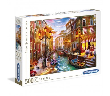 Puzzle Atardecer en Venecia 500pzs