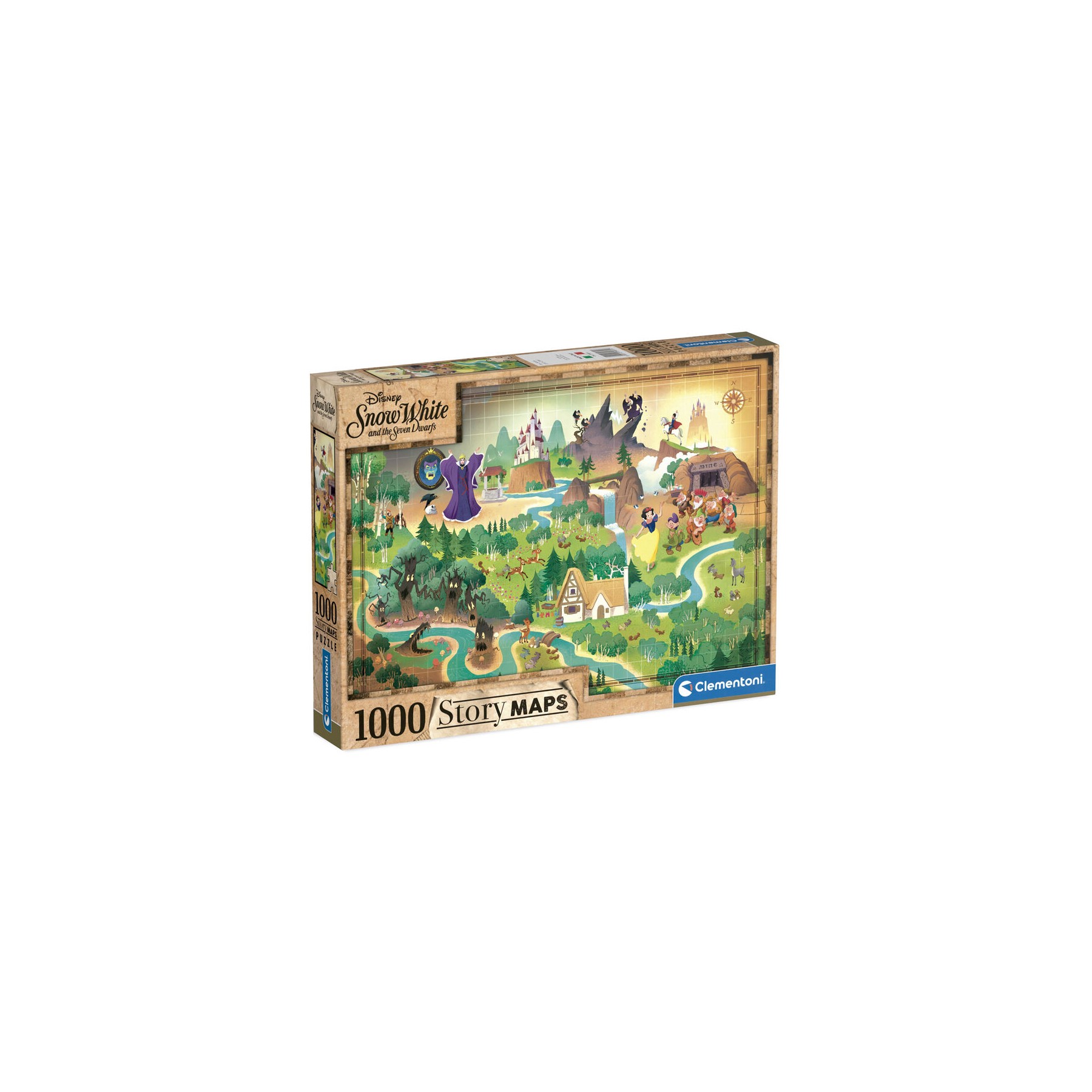 Puzzle Story Maps Blancanieves Disney 1000pzs