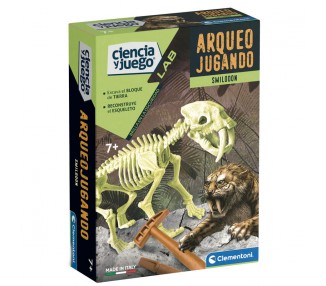 Juego Arqueojugando Smilodon fosforescente