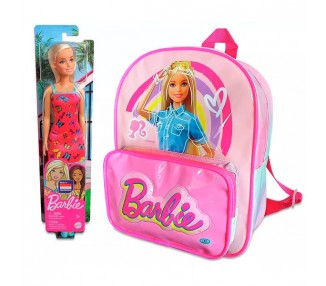 Mochila + muñeca Barbie