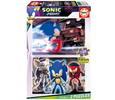 Puzzle Neon Sonic Prime 2x100pzs