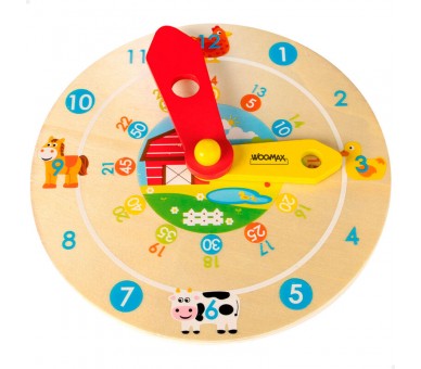Reloj educativo madera