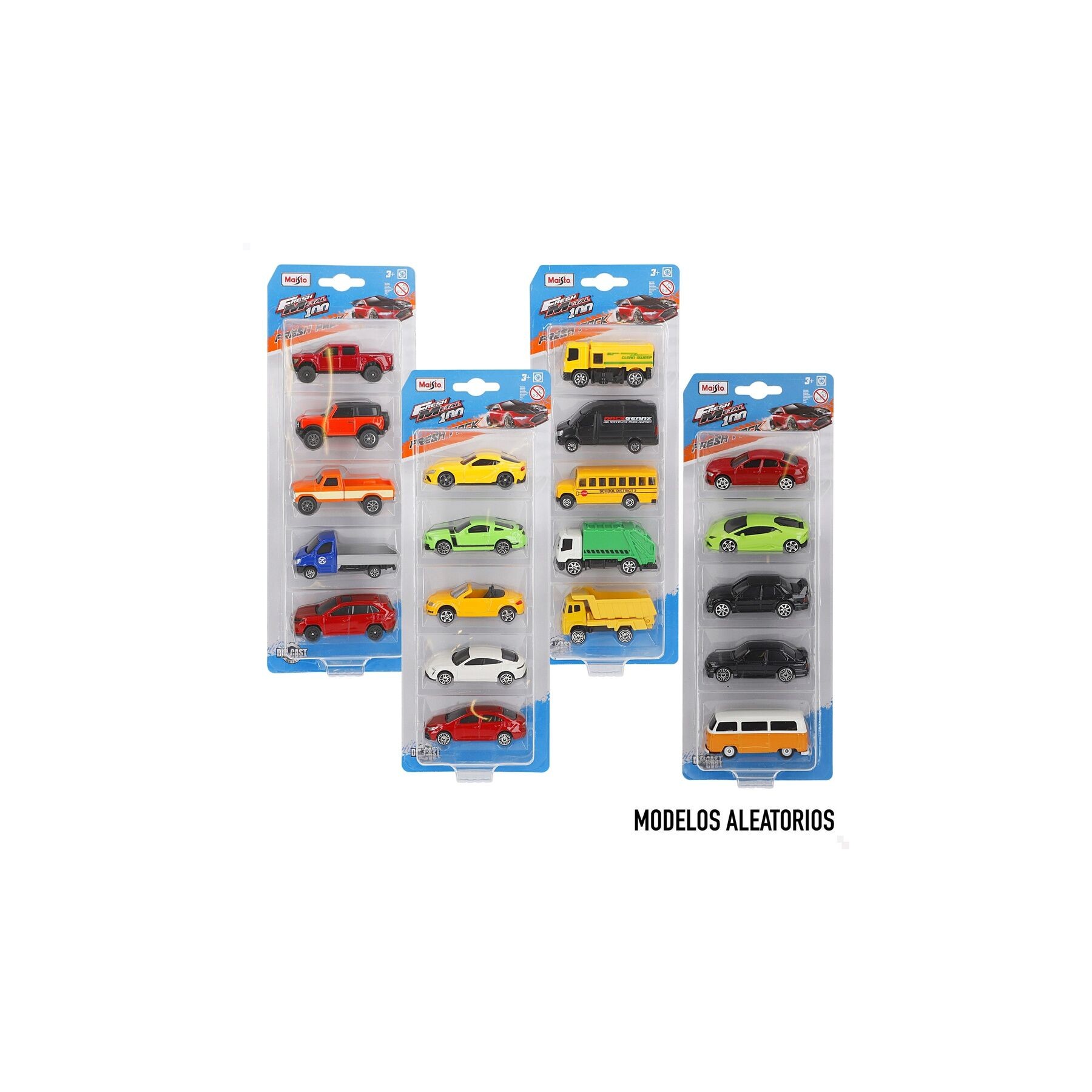 Blister 5 coches surtido