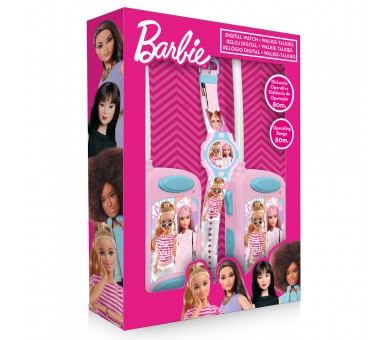 Blister Reloj digital + Walkie Talkie Barbie