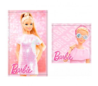Set 2 toallas baño Barbie algodon