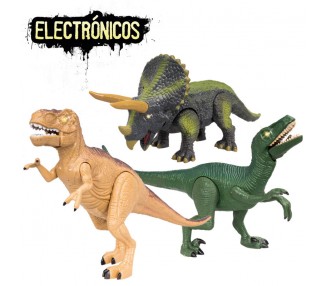Pack 11 Dinosaurios luces y sonido surtido