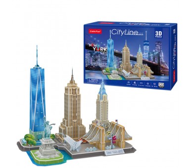 Puzzle 3D New York City Line 123pzs
