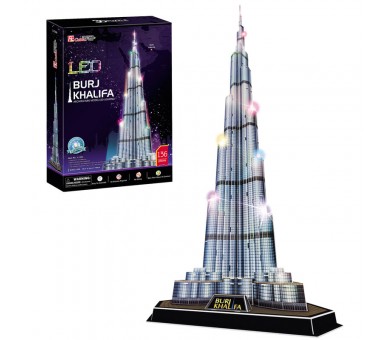 Puzzle 3D Burj khalifa City Line Led 136pzs