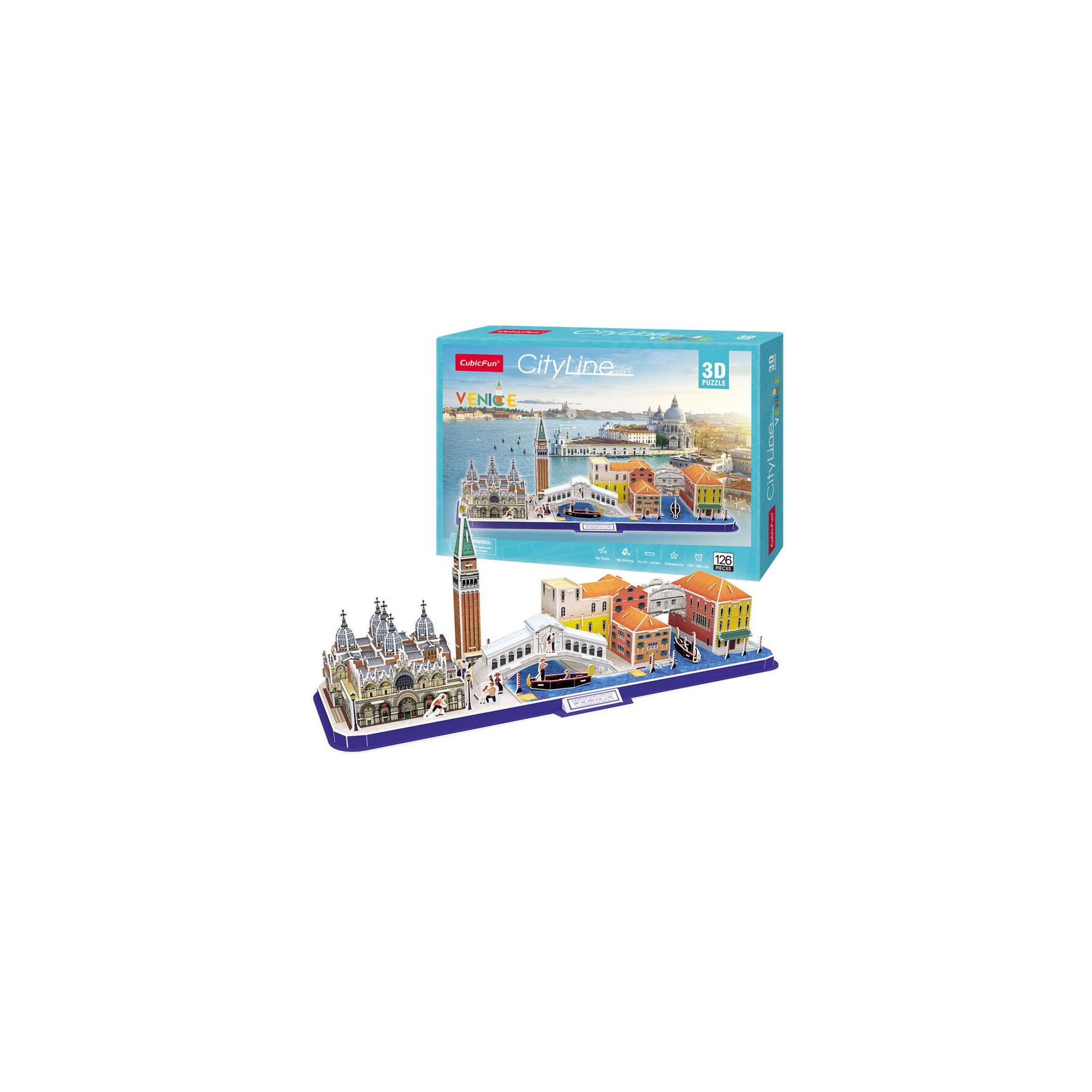 Puzzle 3D Venecia City Line 126pzs