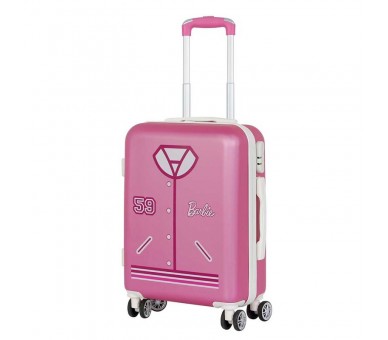 Maleta trolley ABS Varsity Barbie 4r 55cm