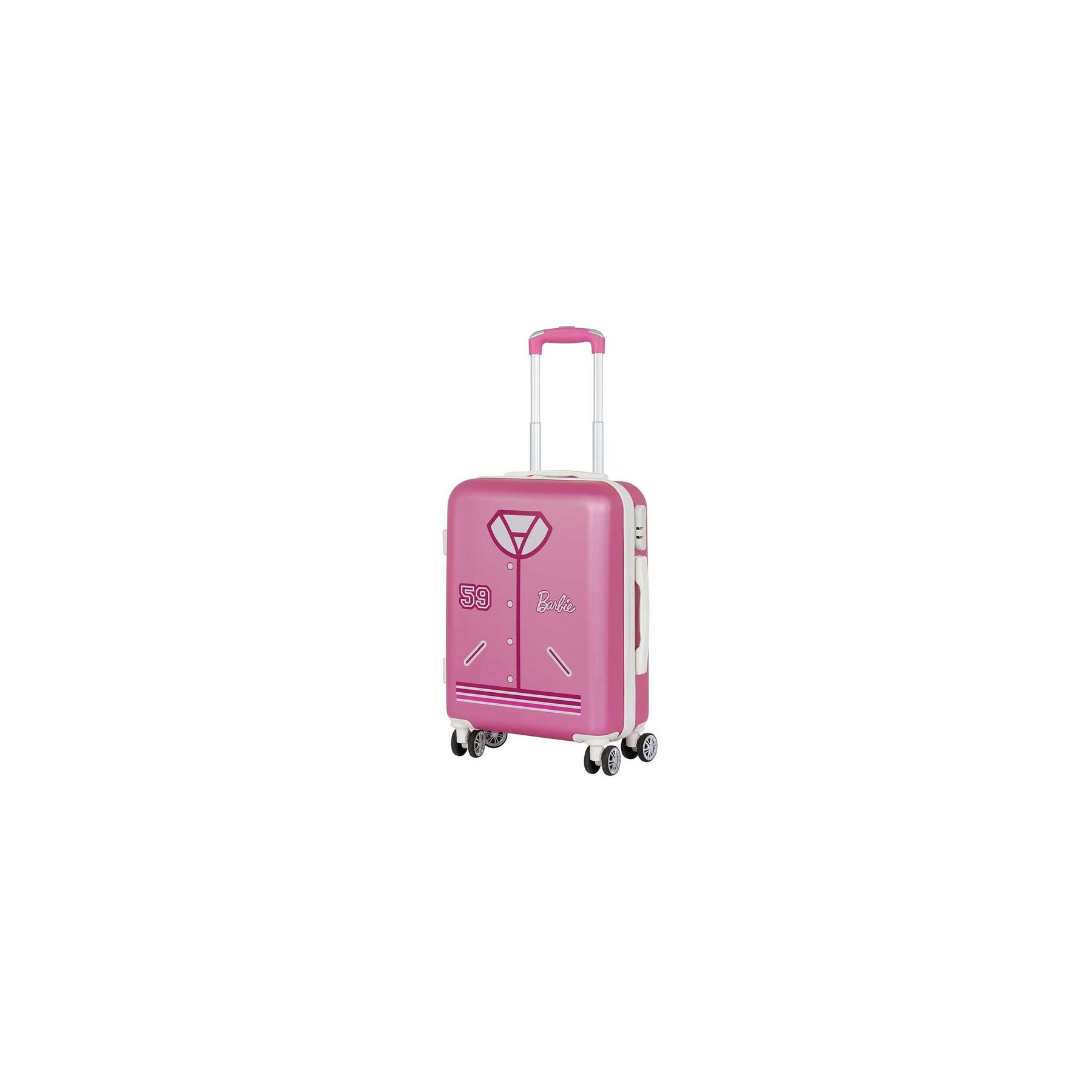 Maleta trolley ABS Varsity Barbie 4r 55cm