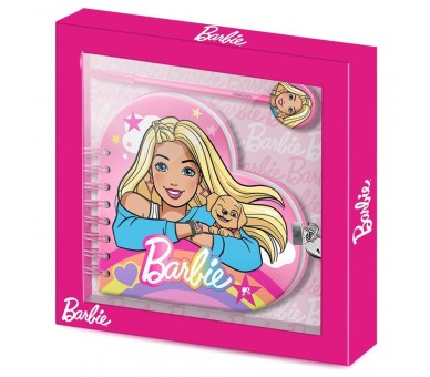 Set diario + boligrafo Barbie