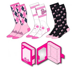 Set 3 calcetines Barbie adulto