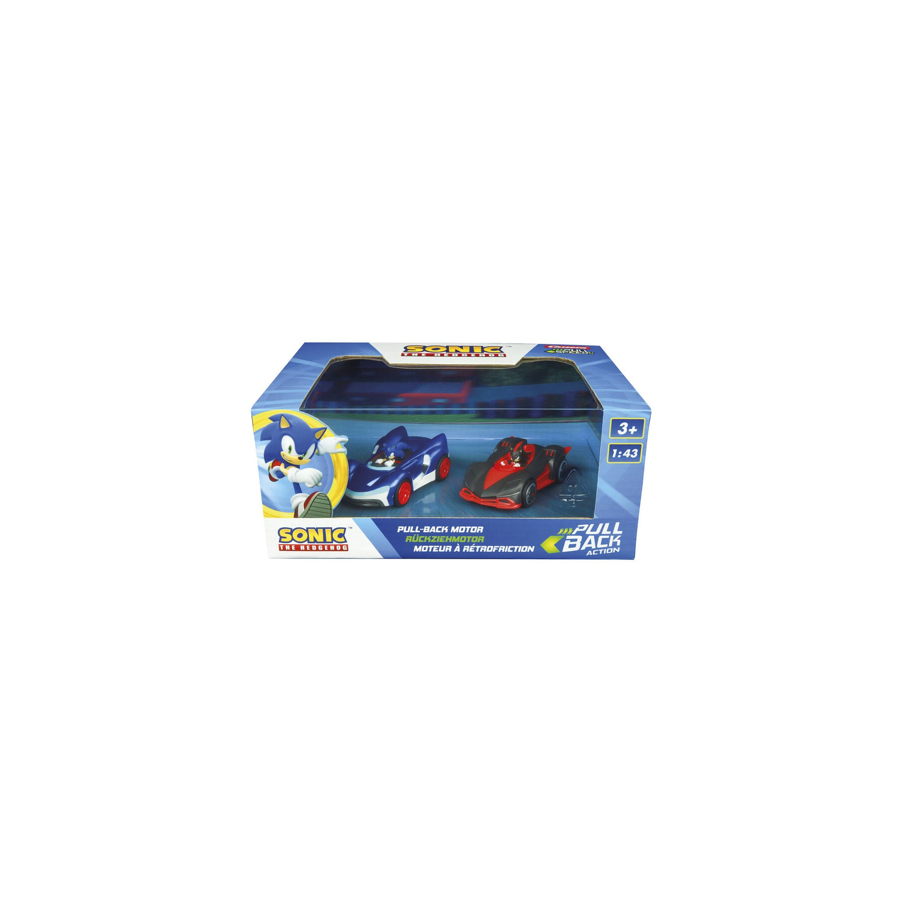 Set coches Sonic Vs Shadow Team Sonic Racing Pull Speed Sonic the Hedgehog