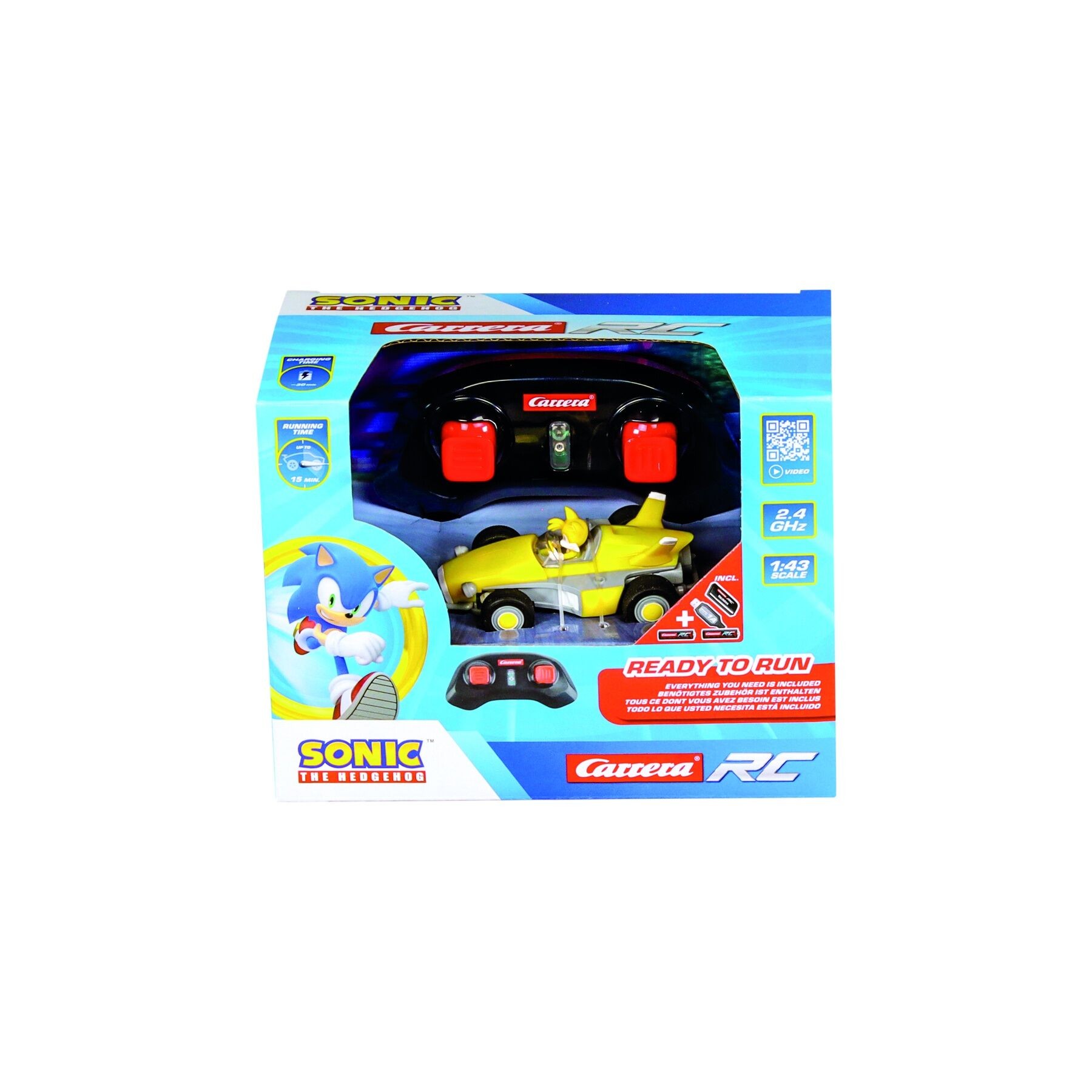 Coche radio control Tails Racing RC Sonic the Hedgehog