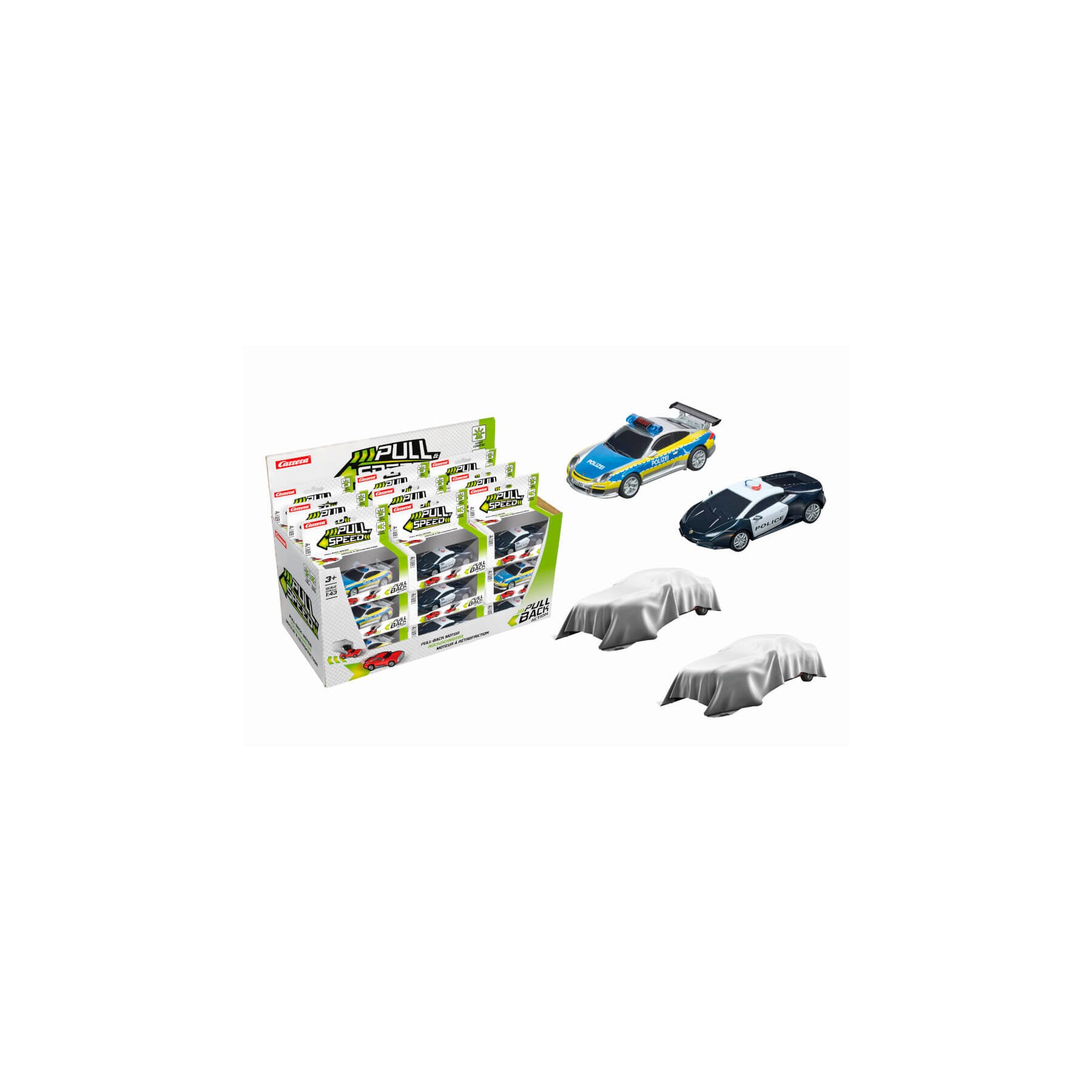 Coche Pull & Speed Policia luz y sonido surtido