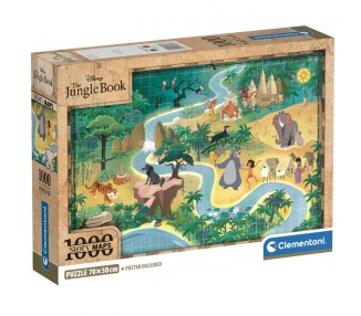 Puzzle Mapa El Libro de la Selva Disney 1000pzs