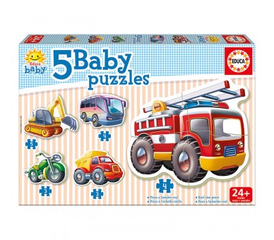 Puzzle Vehiculos 2-5pzs