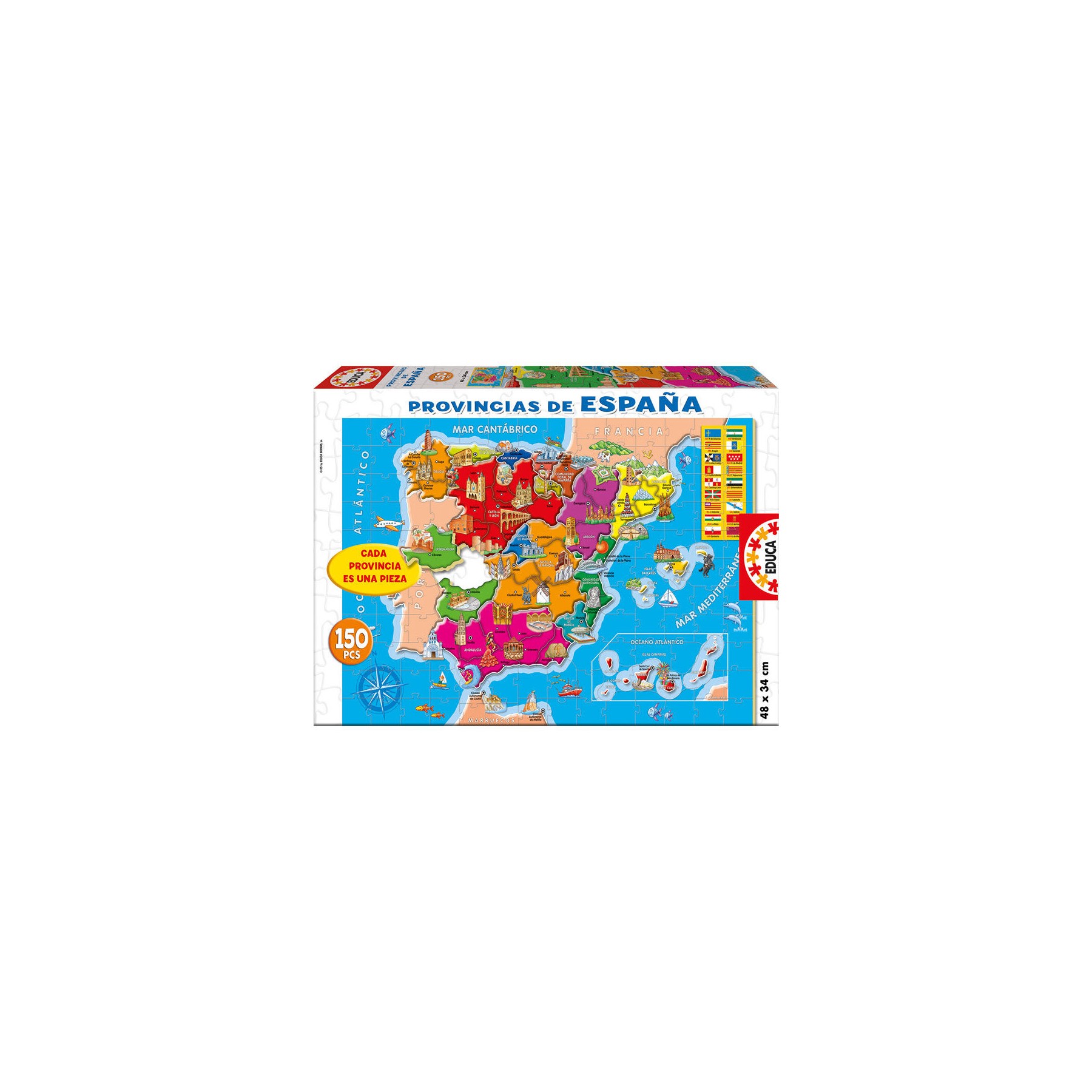 Puzzle Provincias de España 150pzs