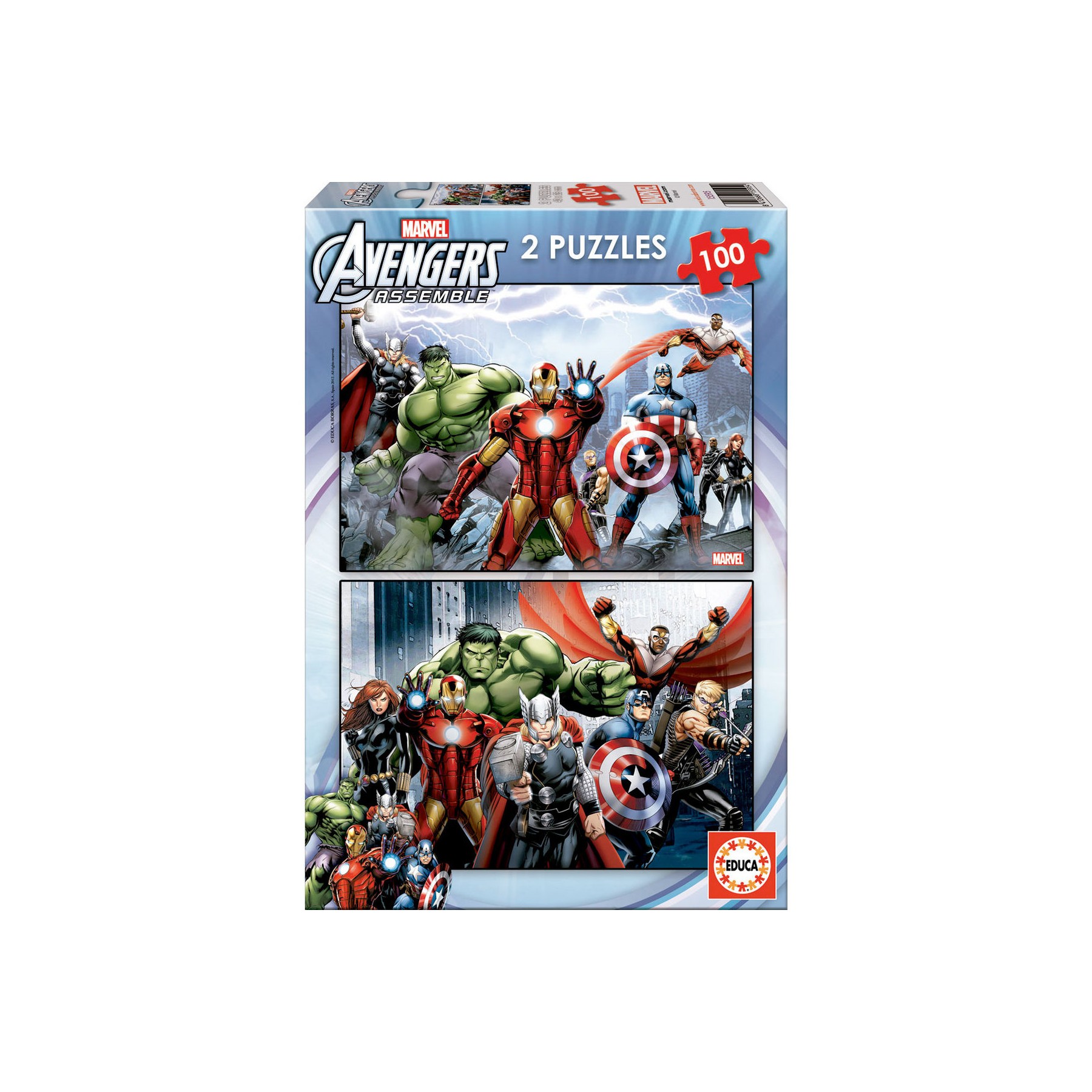 Puzzles Vengadores Avengers Marvel 2x100pzs