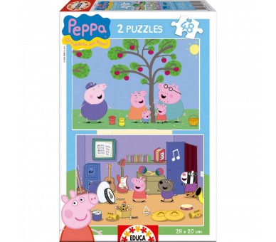 Puzzle Peppa Pig 2x48pzs