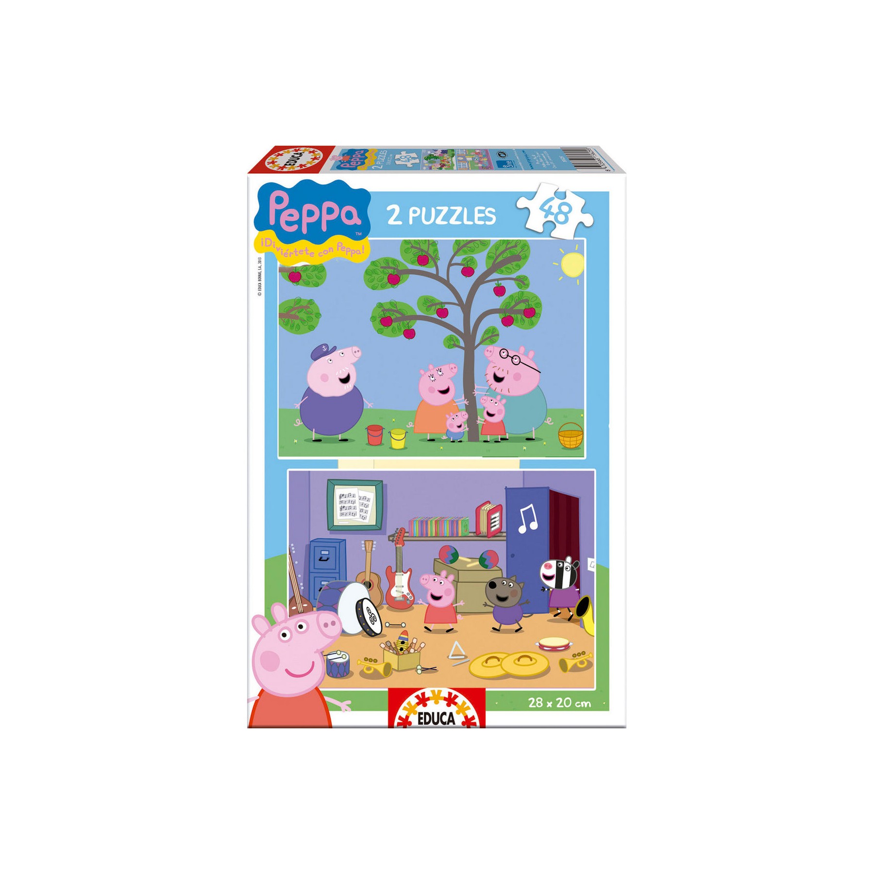 Puzzle Peppa Pig 2x48pzs
