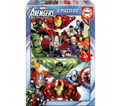 Puzzles Vengadores Avengers Marvel 2x48pzs