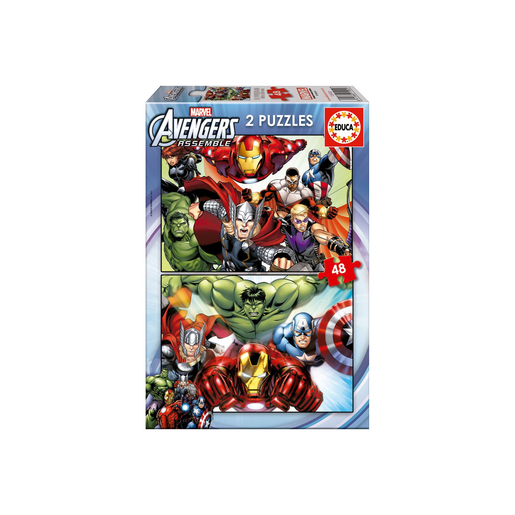 Puzzles Vengadores Avengers Marvel 2x48pzs