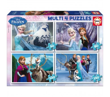 Puzzle Multi Frozen Disney 50-80-100-150pzs
