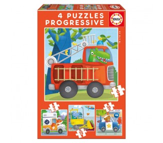 Puzzle Progresivo Patrulla de Rescate 6-9-12-16pzs