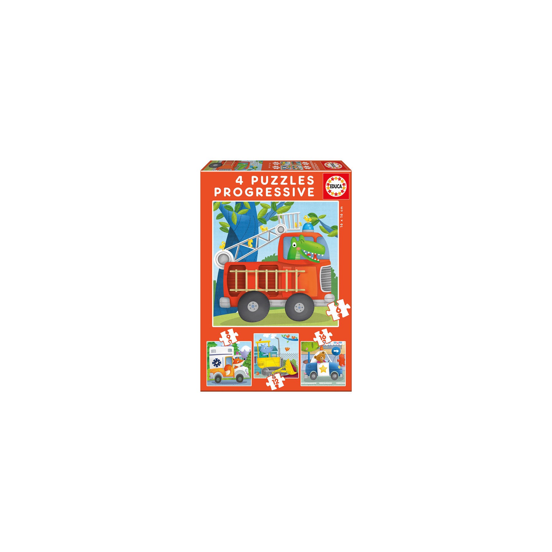 Puzzle Progresivo Patrulla de Rescate 6-9-12-16pzs