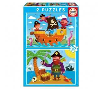 Puzzle Piratas 2x20pzs