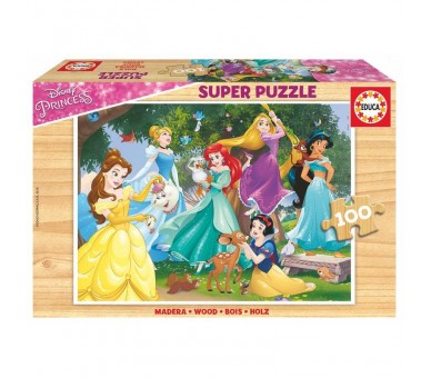 Puzzle Princess Disney madera 100pzs