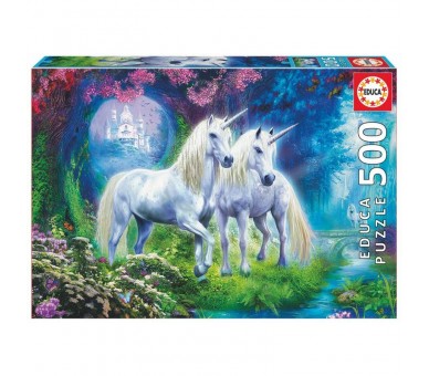 Puzzle Unicornios En El Bosque 500pzs