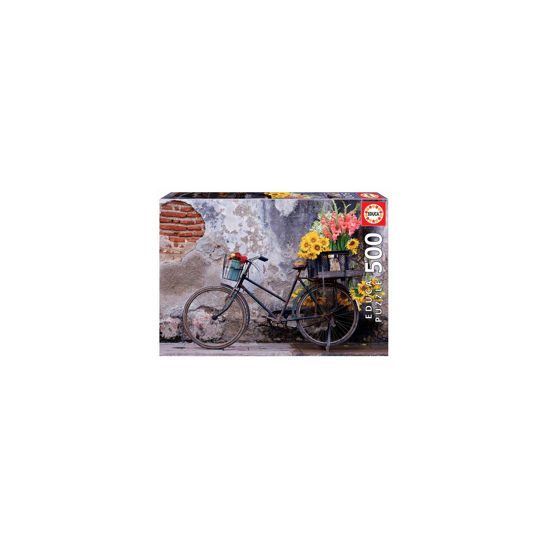 Puzzle Bicicleta con Flores 500pzs