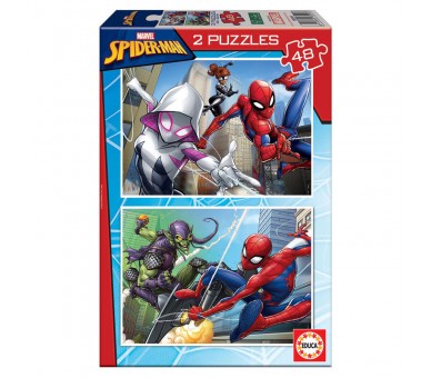 Puzzle Spiderman Marvel 2x48pzs