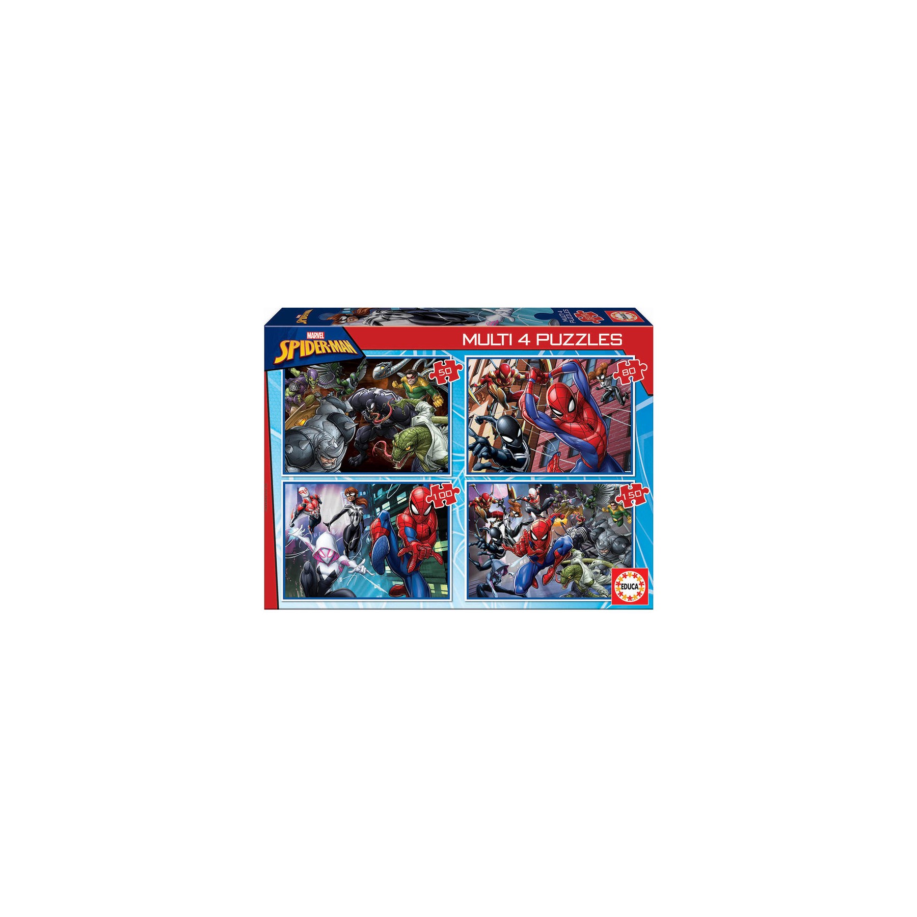 Puzzle Multi Spiderman Marvel 50-80-100-150pzs