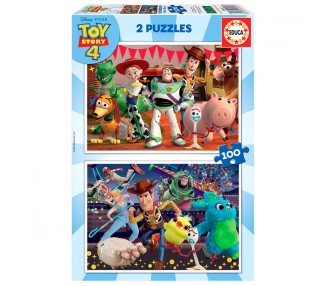 Puzzle Toy Story 4 Disney 2x100pzs
