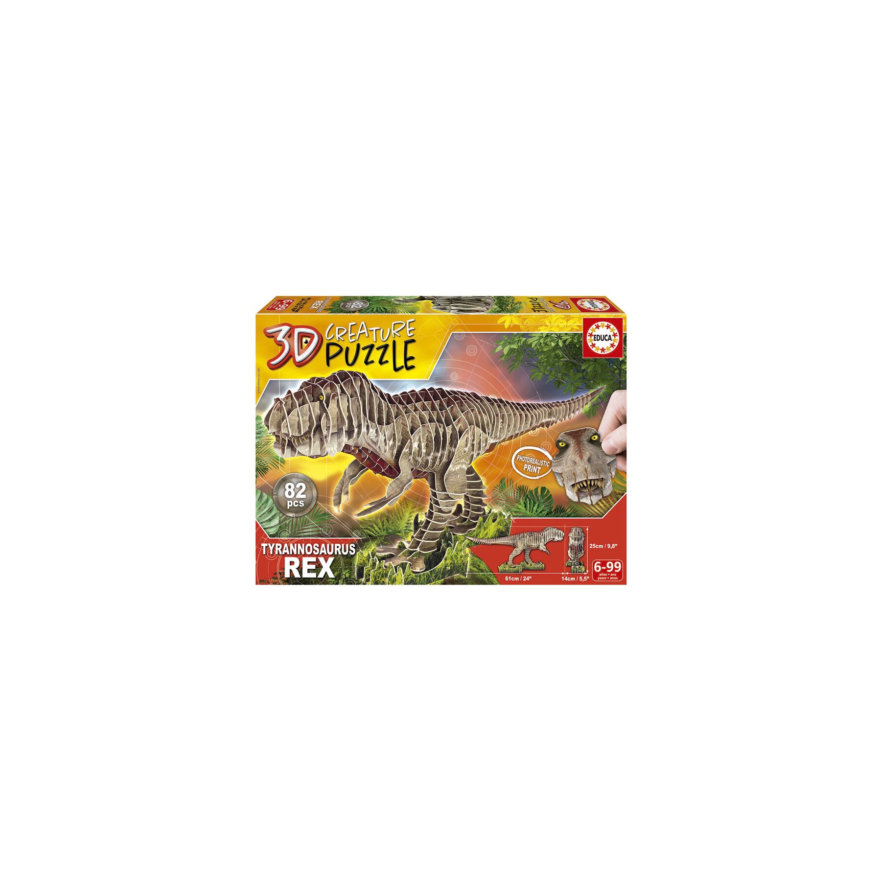 Puzzle 3D Creature T-Rex 82pzs