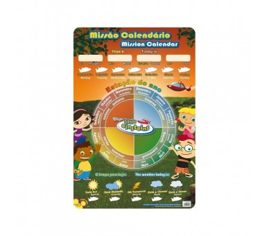 Lamina Educativa Calendario Little Einsteins portugues